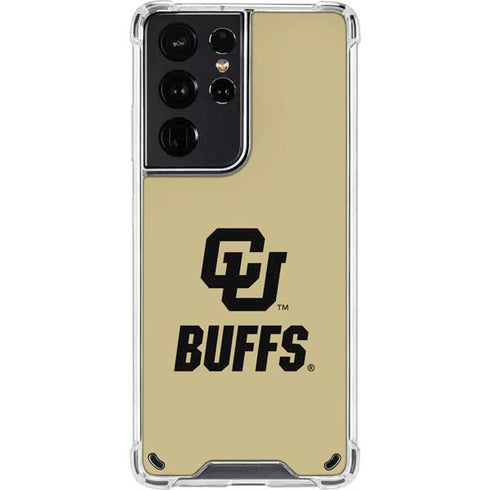 University of Colorado CU Buffs Galaxy S21 Ultra 5G Clear Case